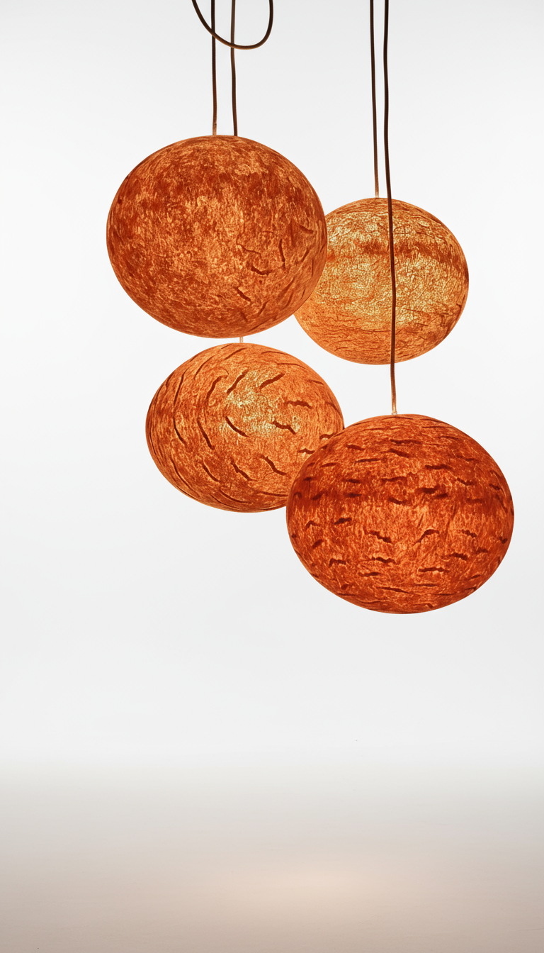 Pantallas Lámpara de fieltro artesanal